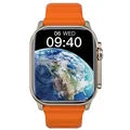 Smartwatch de carregamento sem fio para homens e mulheres, NFC, GPS Track, Bluetooth Call, BT Music, novo relógio, T800 U2, 49mm, 2024
